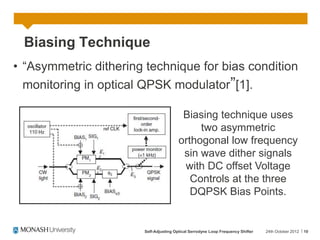 20GHz DQPSK Optical Modulator Electrical Bias Optimiser | PPT