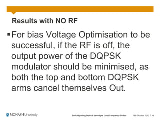 20GHz DQPSK Optical Modulator Electrical Bias Optimiser | PPT