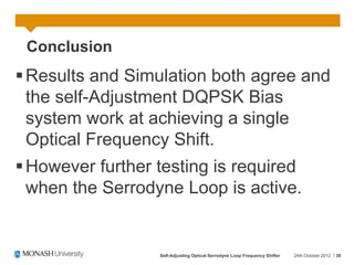 20GHz DQPSK Optical Modulator Electrical Bias Optimiser | PPT