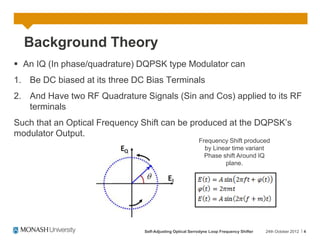 20GHz DQPSK Optical Modulator Electrical Bias Optimiser | PPT