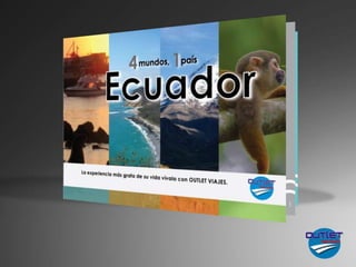¿QUIÉNES SOMOS?

Una empresa ecuatoriana        dedicada a
proveer las mejores ofertas turísticas para
viajeros   nacional...