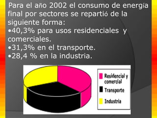 c) se puede transportarSe transporta por cables de alta tensiónutilizan cantidades ingentes de energía destinadas a hacer funcionar las máquinas, transportar mercancías y personas, producir luz, calor o refrigeración.