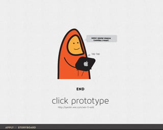 apply /// storyboard
17
end
click prototypehttp://iyenlin.wix.com/wk-11-edit
 