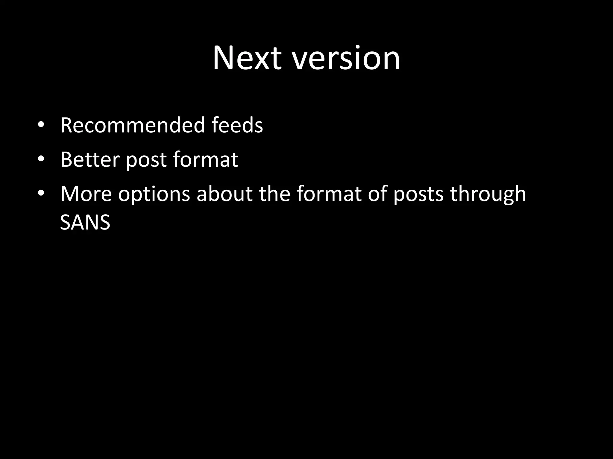 Sans final presentation ppt