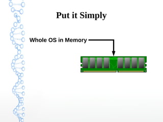 Put it Simply
Whole OS in Memory
 