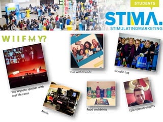 W I I F M Y?
Fun with friends!
Food and drinks
 