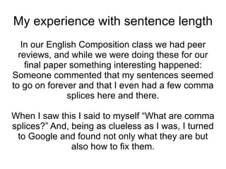 Sentence Variation