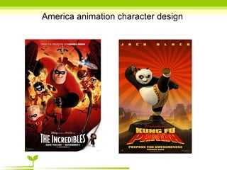 America animation character design 