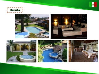 My Business IdeaEntranceTo create a fancy "SalónparaEventos" combined with the “Quinta” with parking lot (the property).The events can be: Wedding, Special party, Baby shower, Birthday, Conferences, Meetings... Green AreaFountainParking Lot ASalón para EventosEntranceQuintaParking Lot B