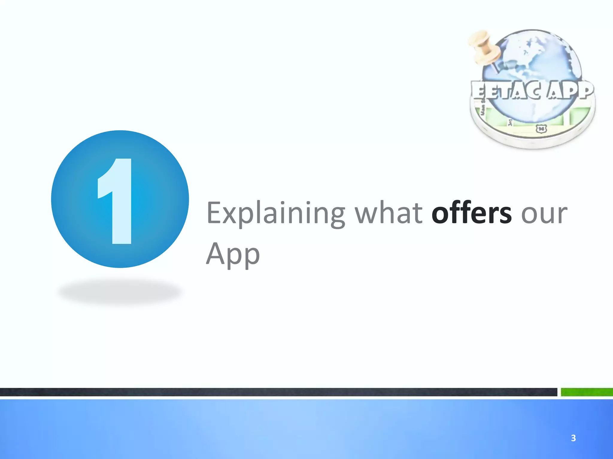 Explaining what offers our
App




                             3
 