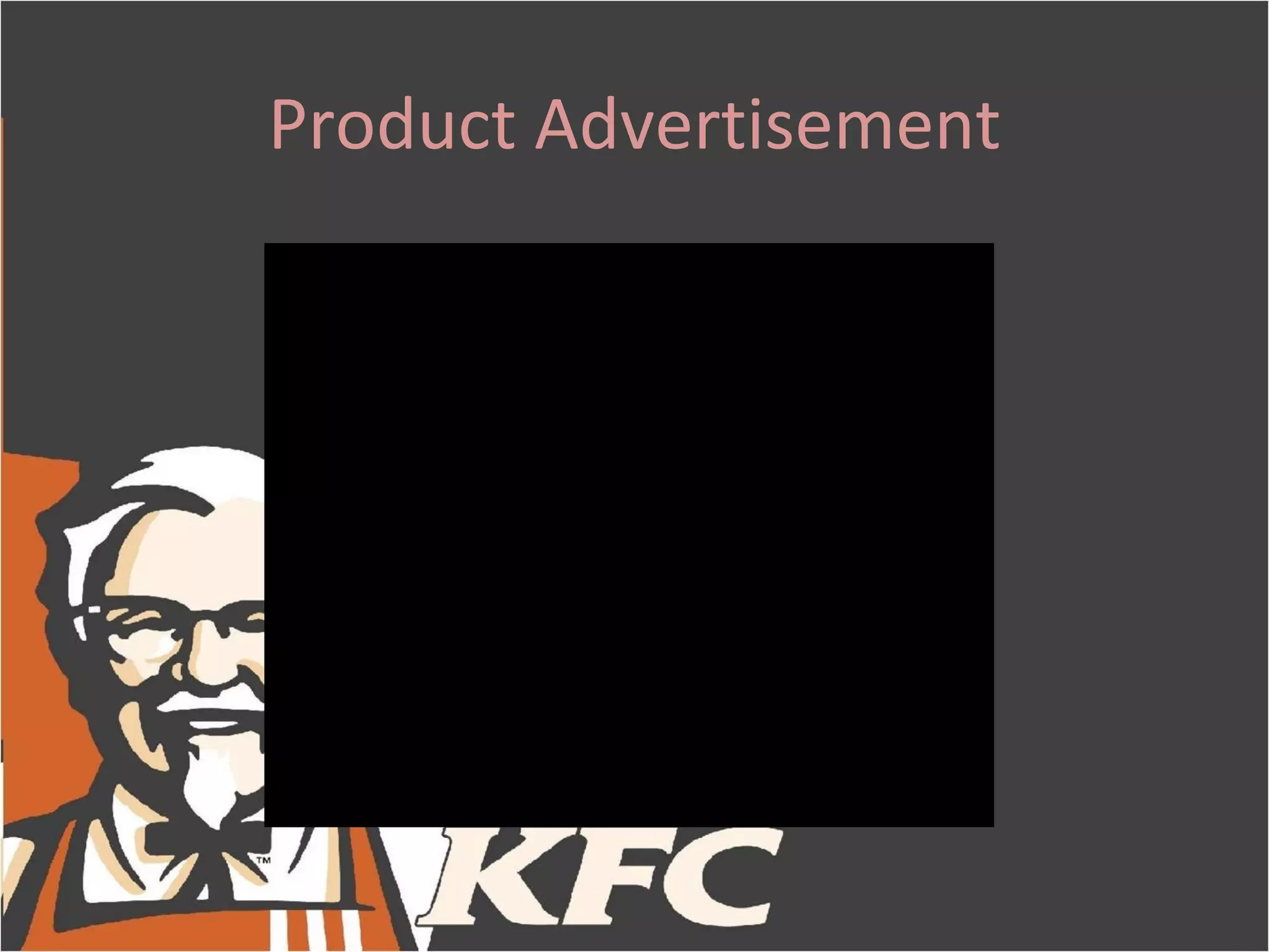 Product Advertisement
 