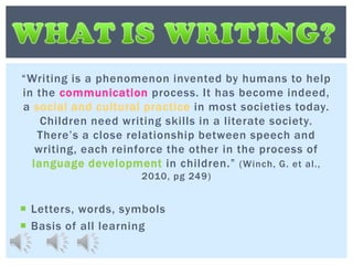The Role and Importance of Writing in our Society | PPTX