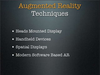 AUGMENTED REALITY