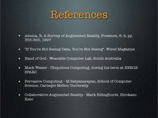 AUGMENTED REALITY