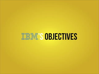 ’s objectives
 