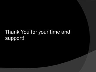 Thank You for your time and support! 