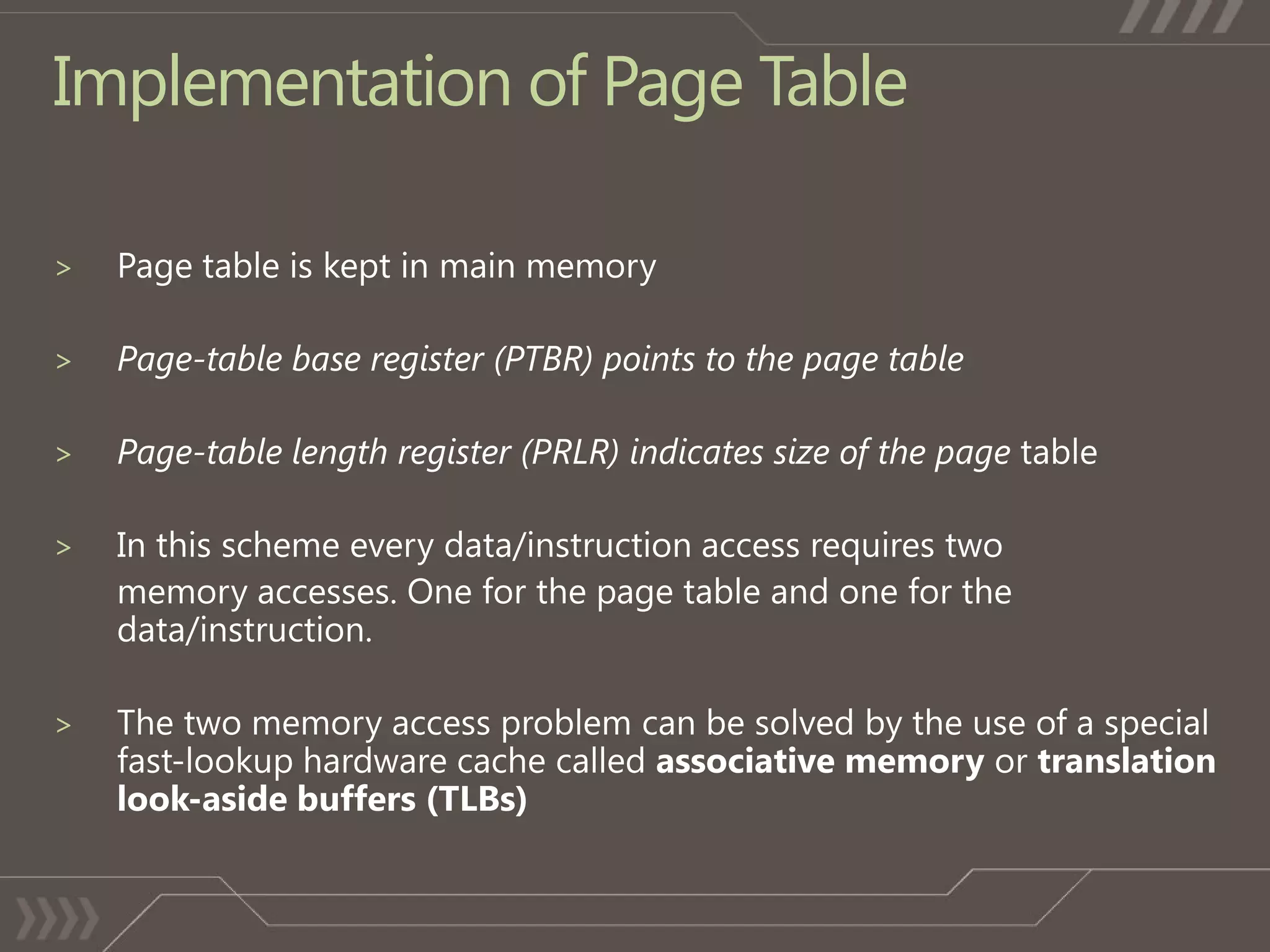 Implementation of Page Table

>

>

>

>




>
 