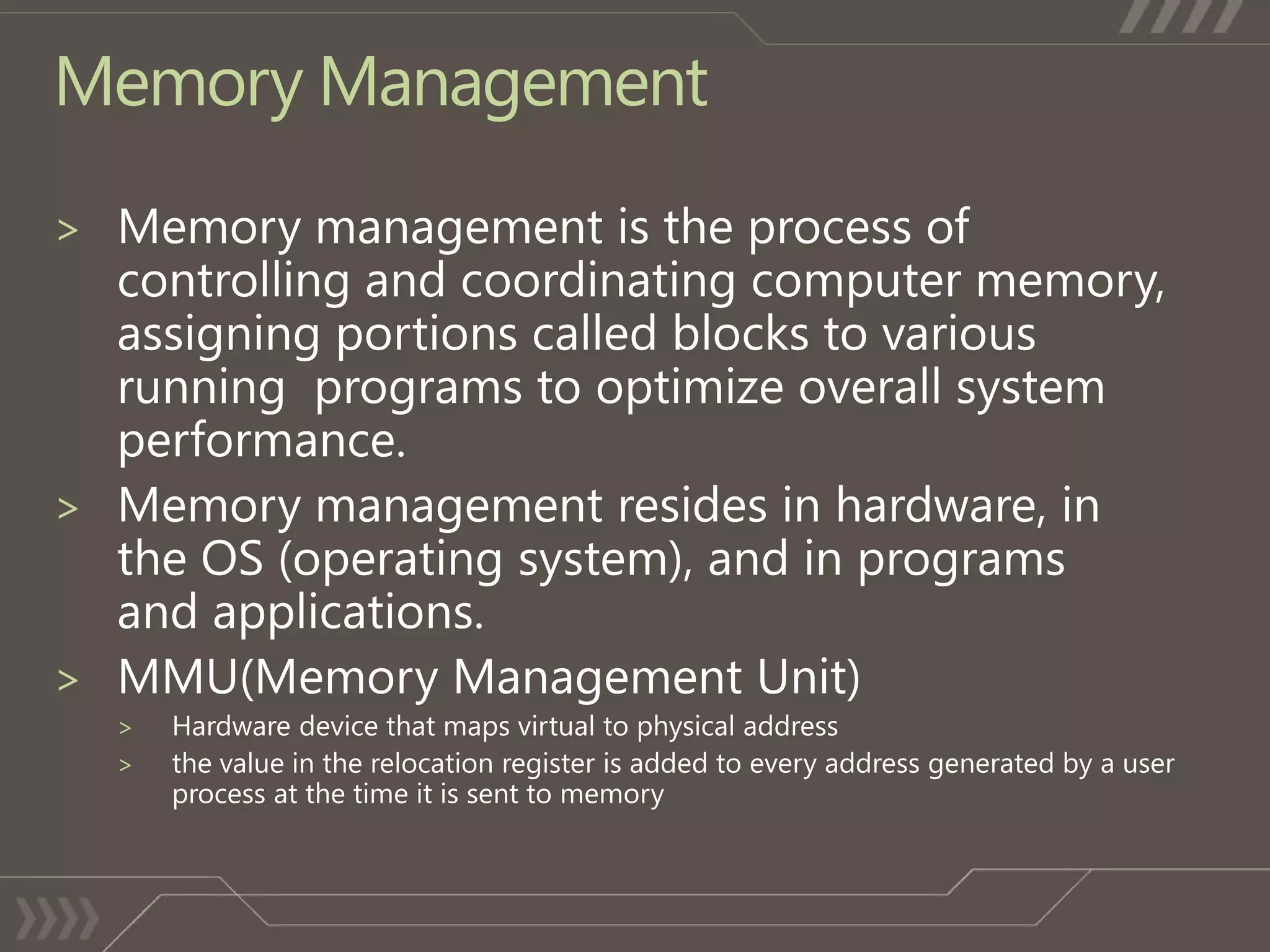 Memory Management
>




>


>
    >
    >
 