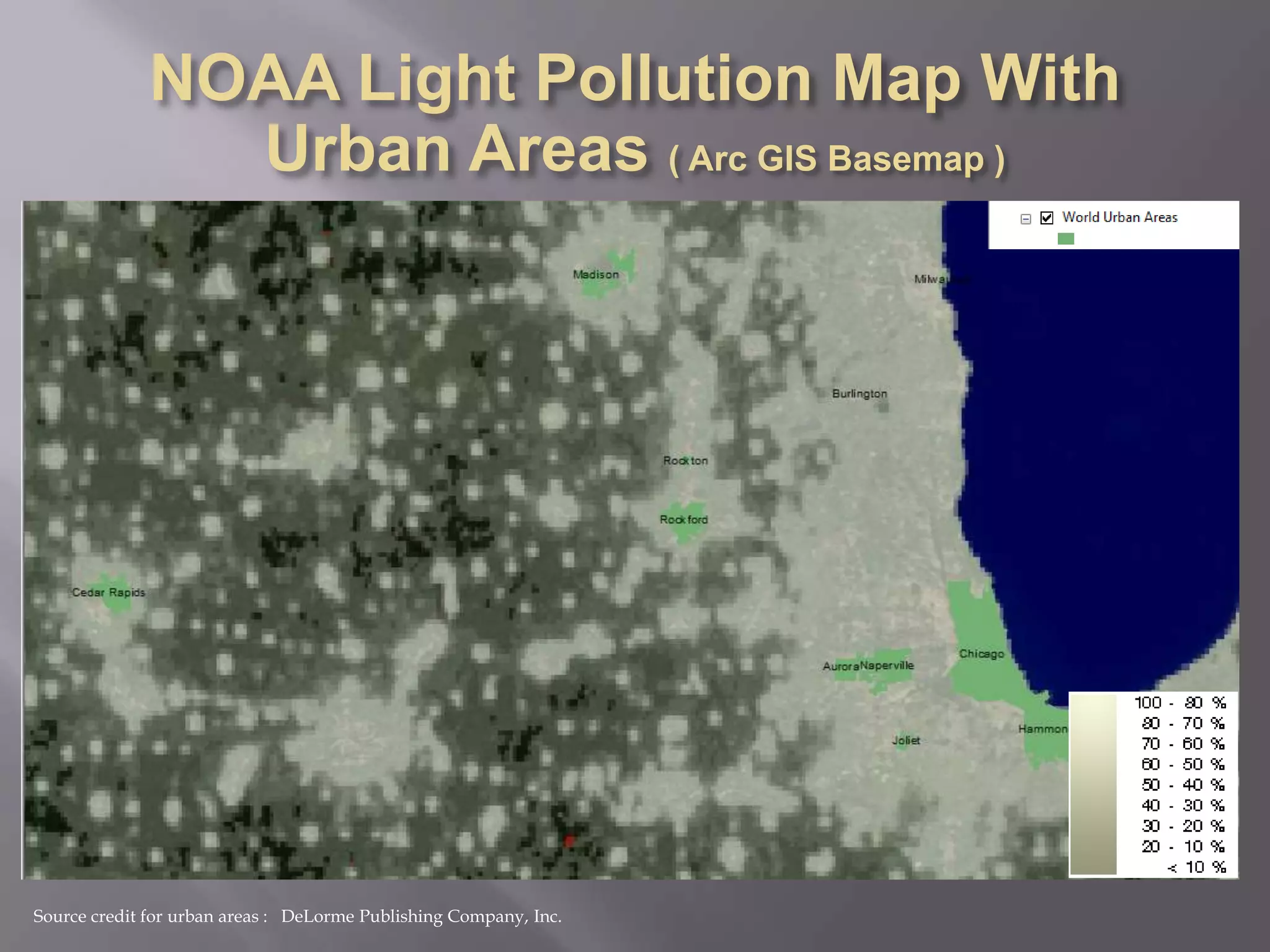 Light Pollution Analysis in Northern Illinois | PPTX | Geography | Science
