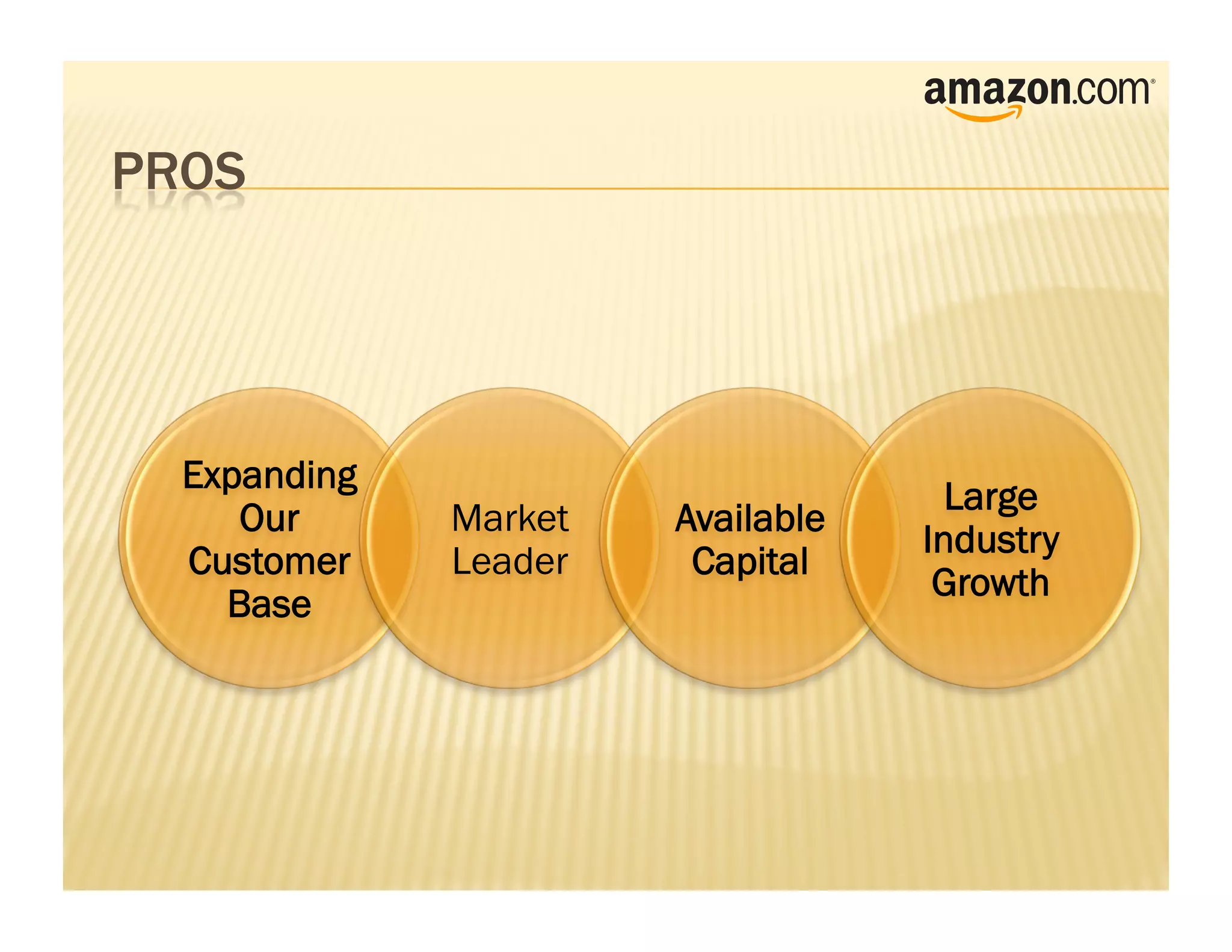 Expanding
                                   Large
   Our      Market   Available
                                 Industry
Customer    Leader    Capital
                                  Growth
  Base
 