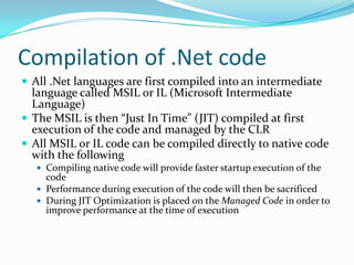 .NET presentation | PPTX