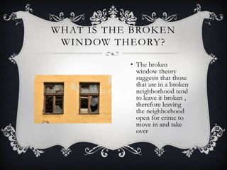 broken window theory lesson