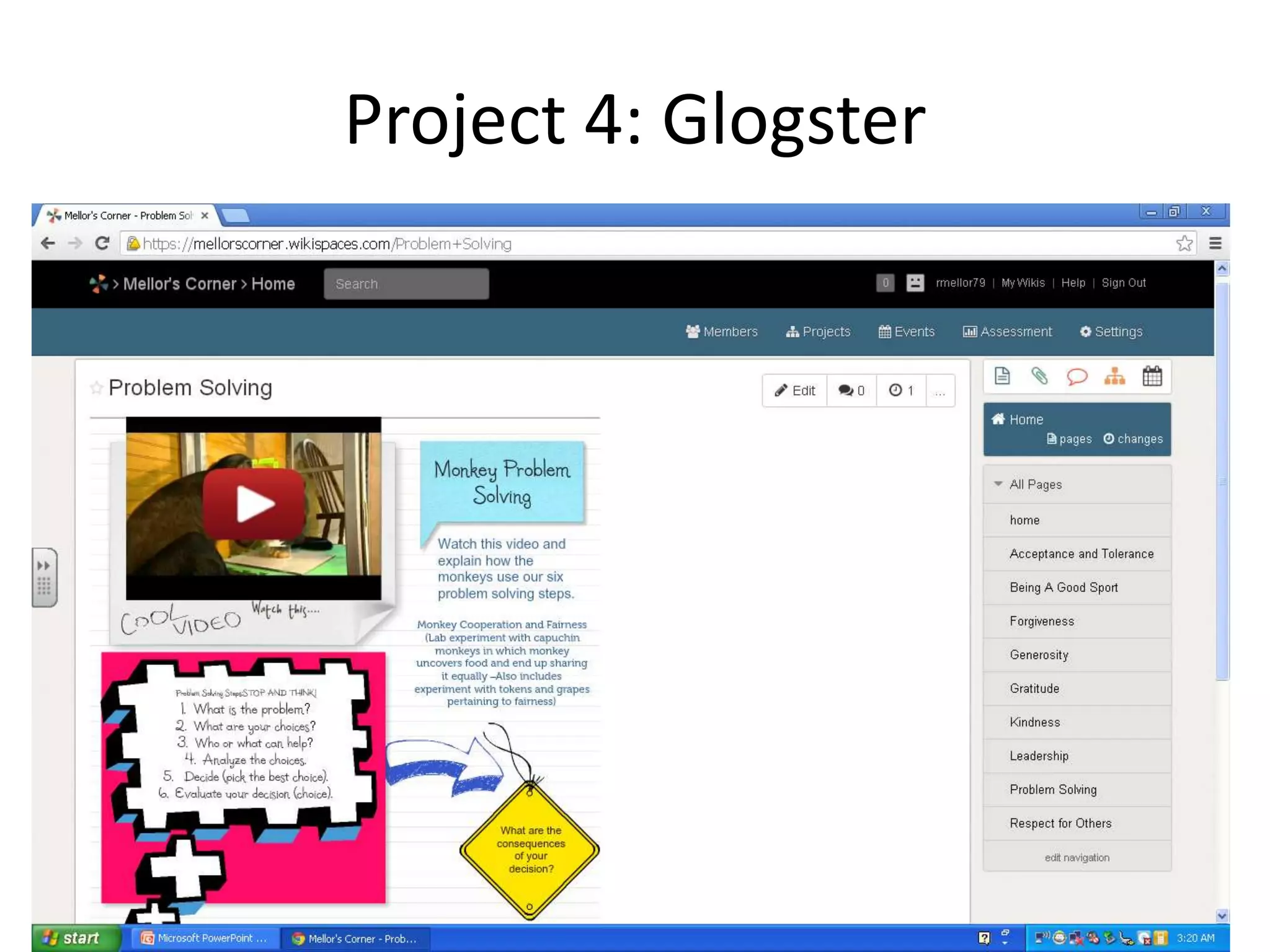 Project 4: Glogster
 