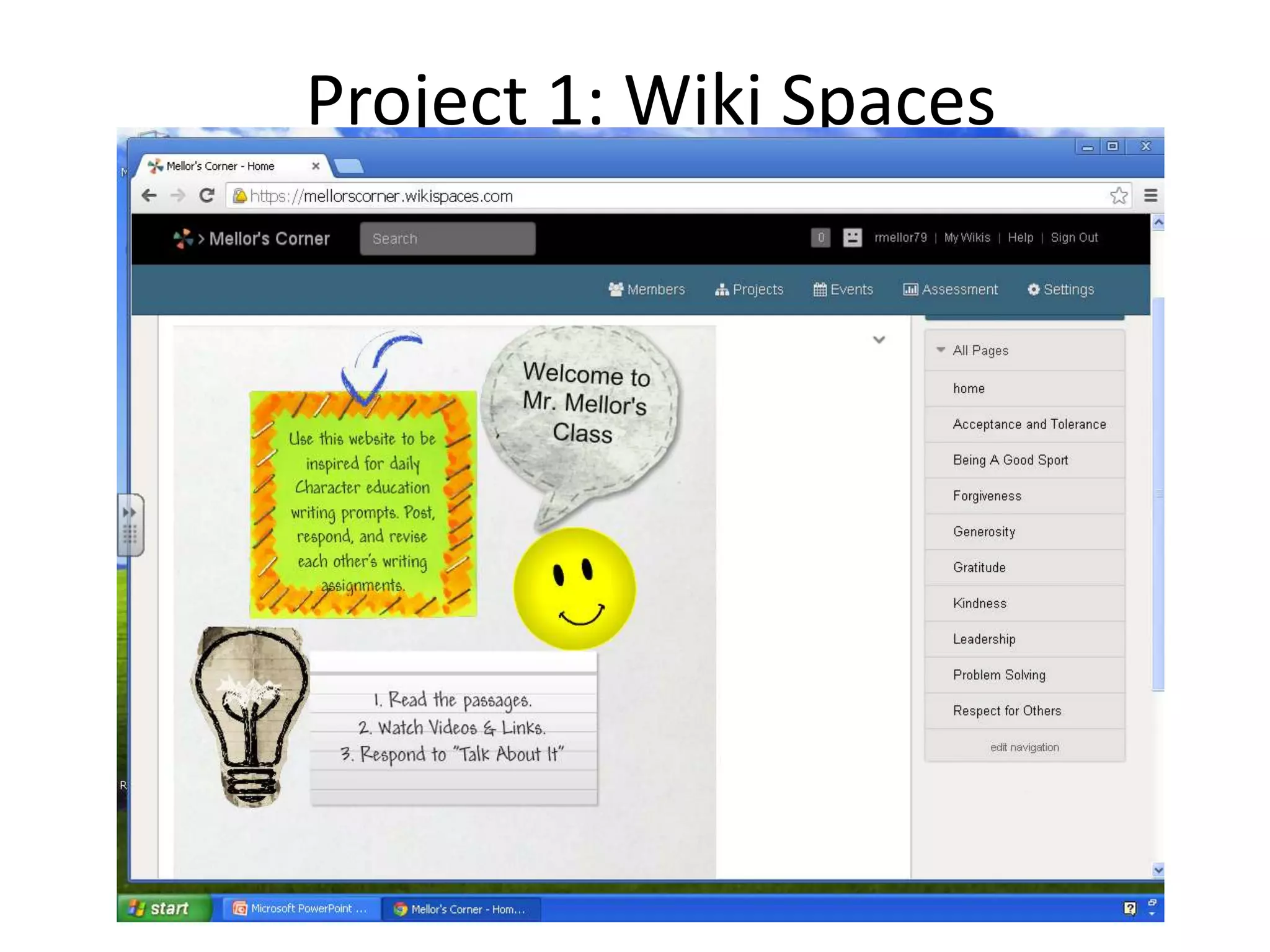 Project 1: Wiki Spaces
 