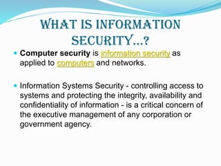 Information System Security | PPT