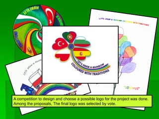 A competition to design and choose a possible logo for the project was done.
Among the proposals, The final logo was selected by vote.
 