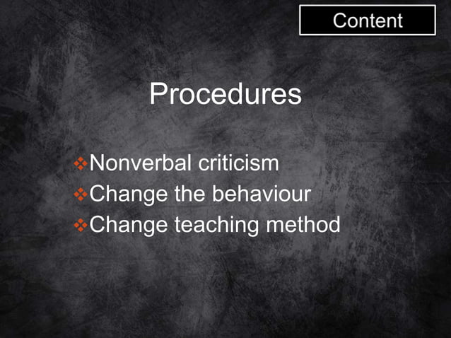 Handling Disciplinary Problem in the classroom | PPT