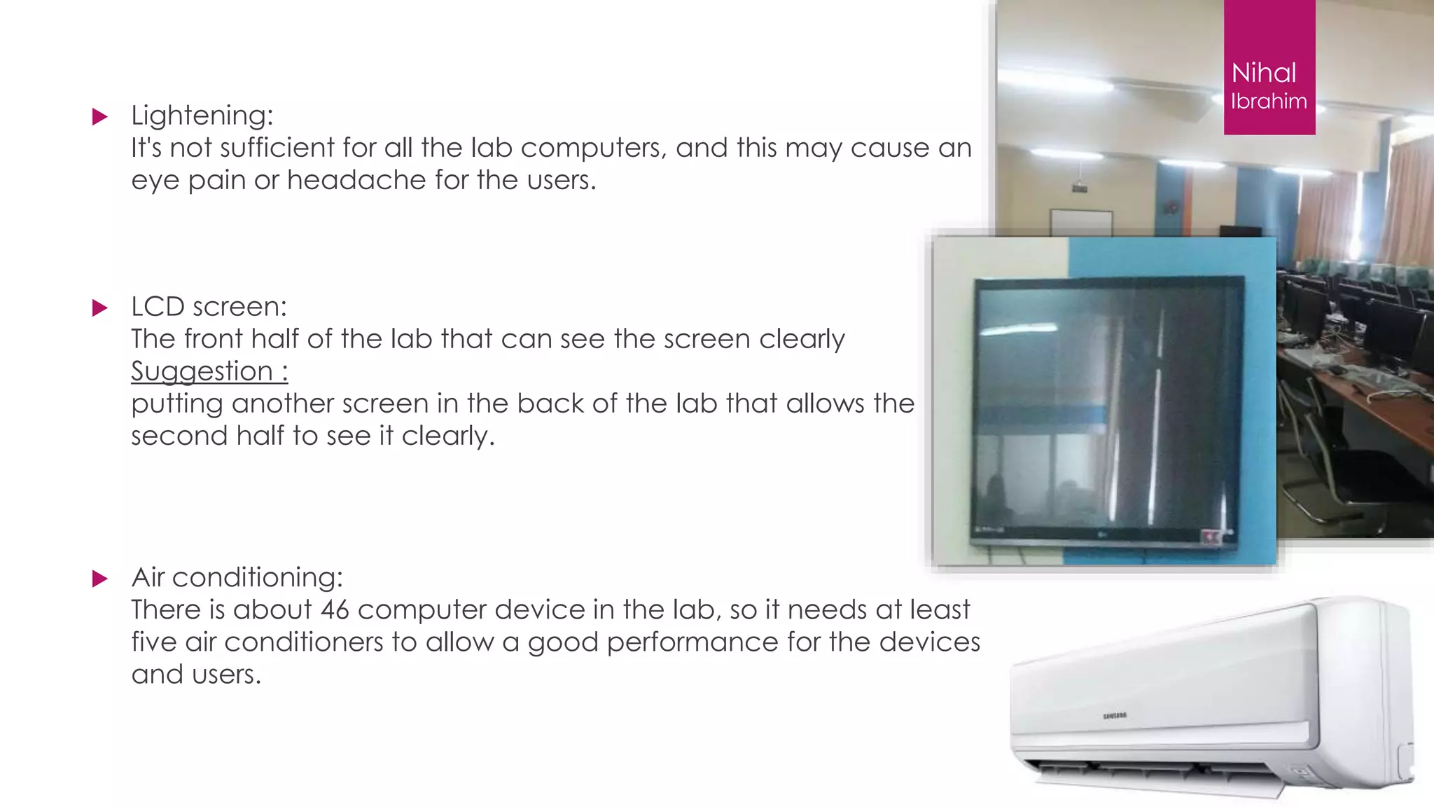 Ergonomic Design Principles - Case Study “Computer Laboratory