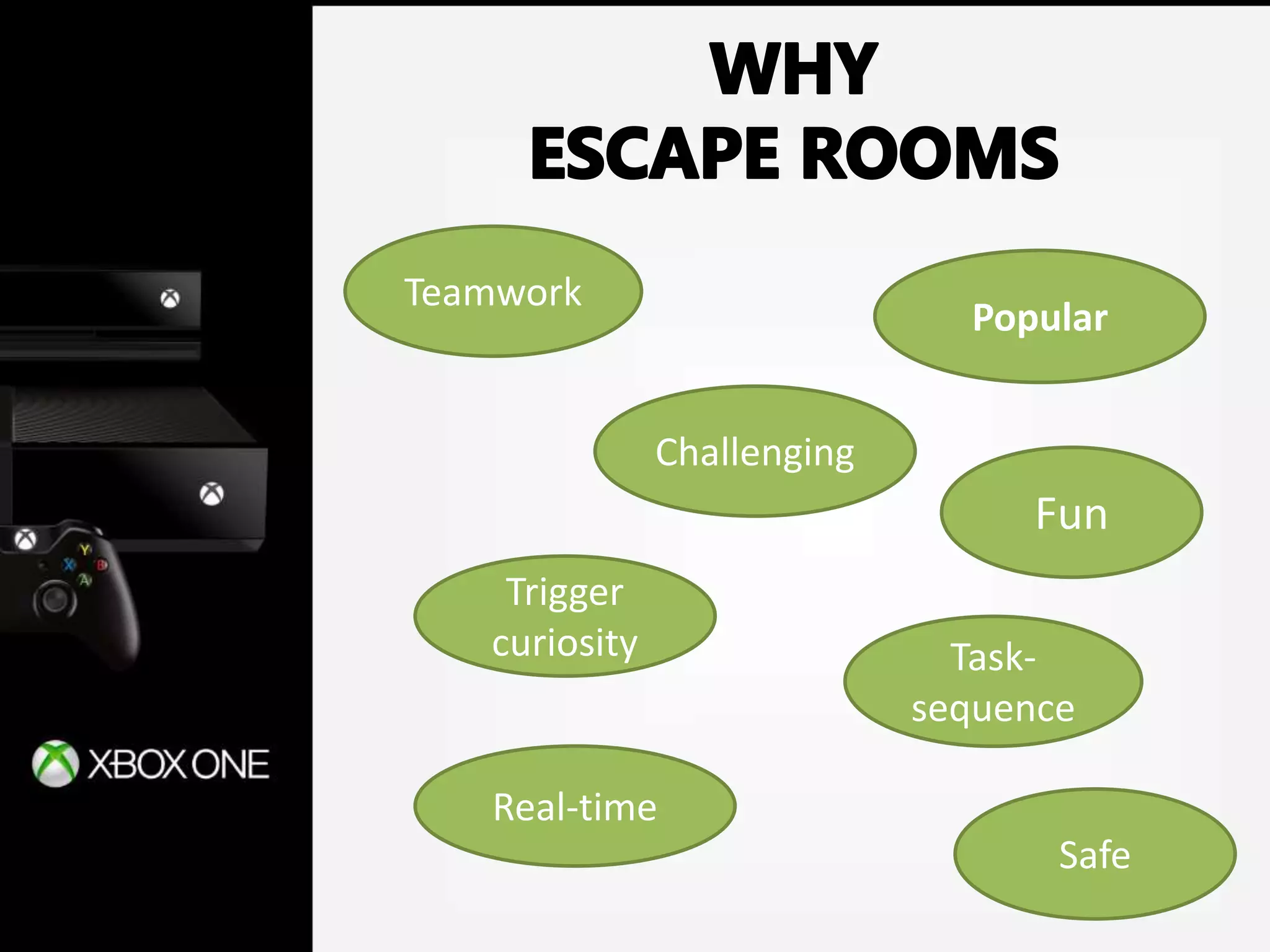 Popular
Challenging
Fun
Trigger
curiosity
Real-time
Task-
sequence
Safe
Teamwork
 