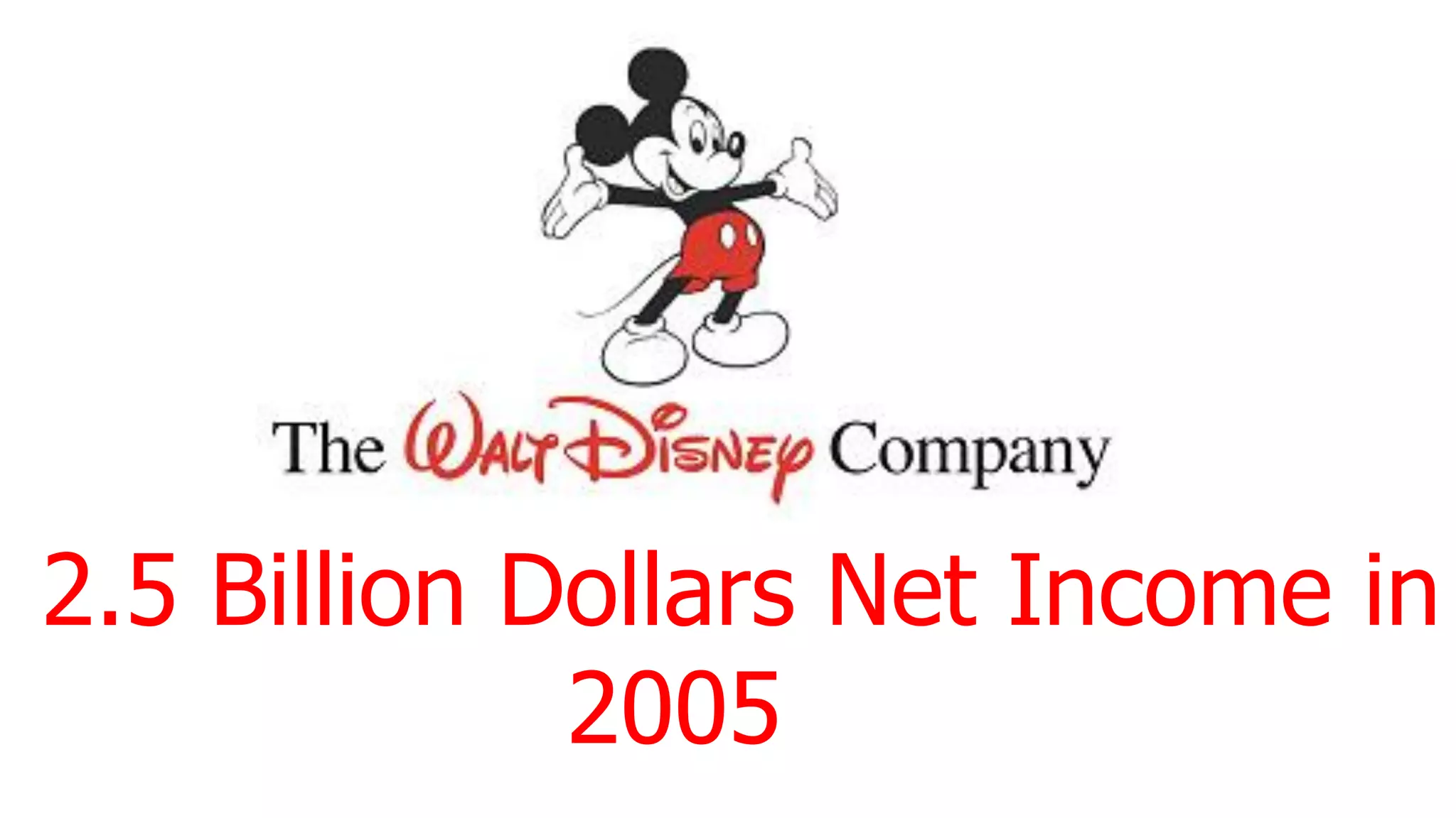 2.5 Billion Dollars Net Income in
2005
 