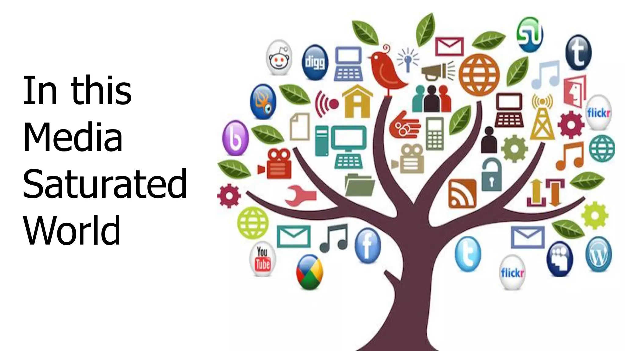 In this
Media
Saturated
World
 