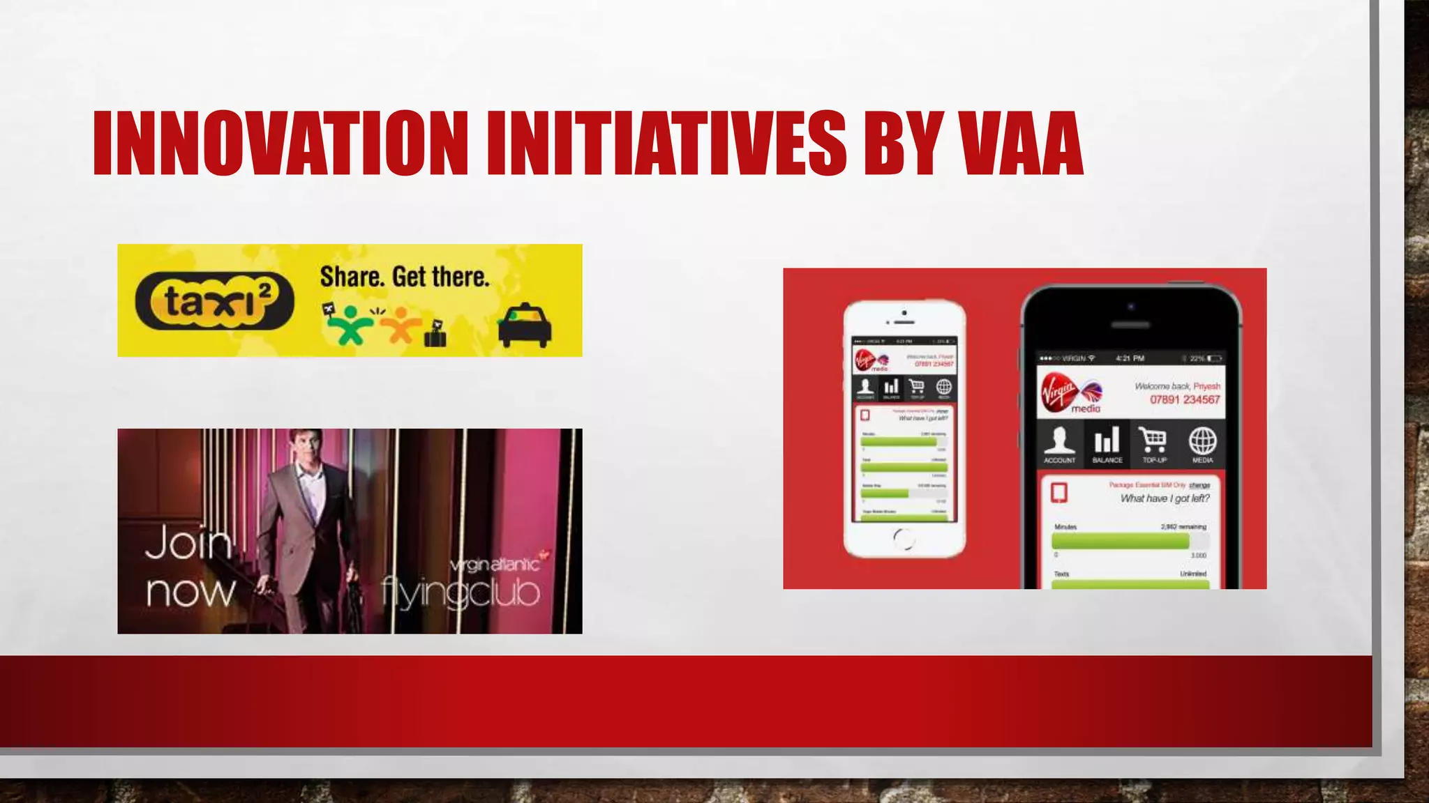 INNOVATION INITIATIVES BY VAA
 