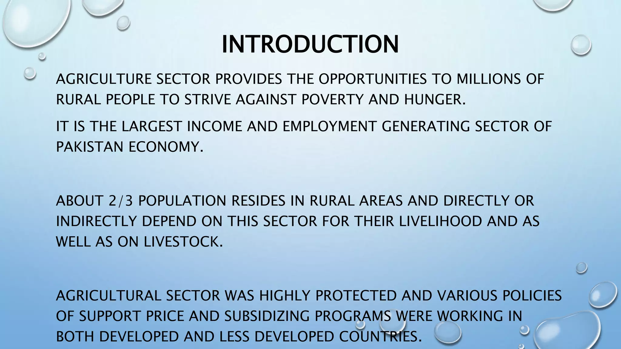 Agriculture of Pakistan | PPTX
