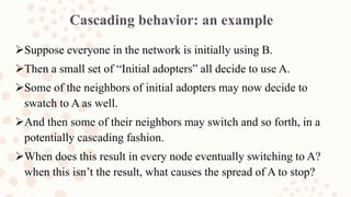 Cascading Behavior in Networks | PPTX