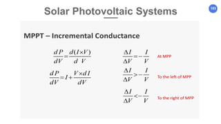 103
Solar Photovoltaic Systems
 