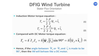 149
DFIG Wind Turbine
Stator Flux Orientation
 