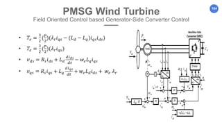 164
PMSG Wind Turbine
Field Oriented Control based Generator-Side Converter Control
 