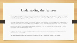 Connecting with people
 