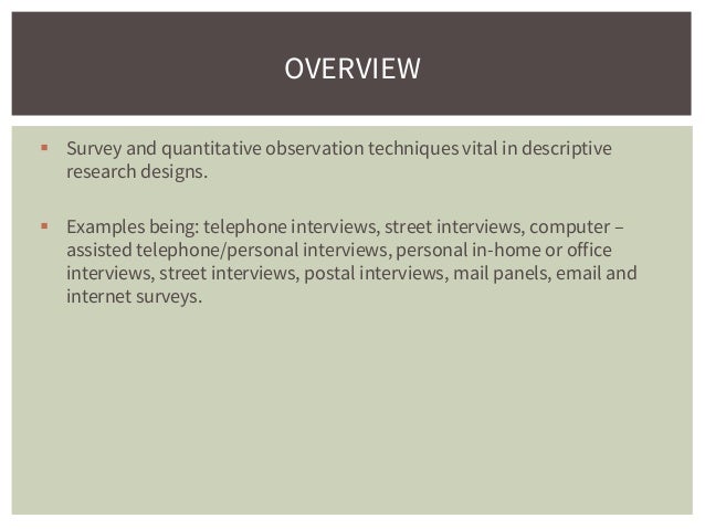 data analysis week 8 presentation survey and quantitative observati presentation survey examples
