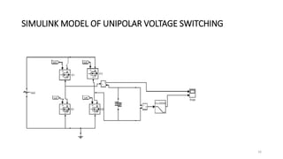SIMULINK MODEL OF UNIPOLAR VOLTAGE SWITCHING
16
 