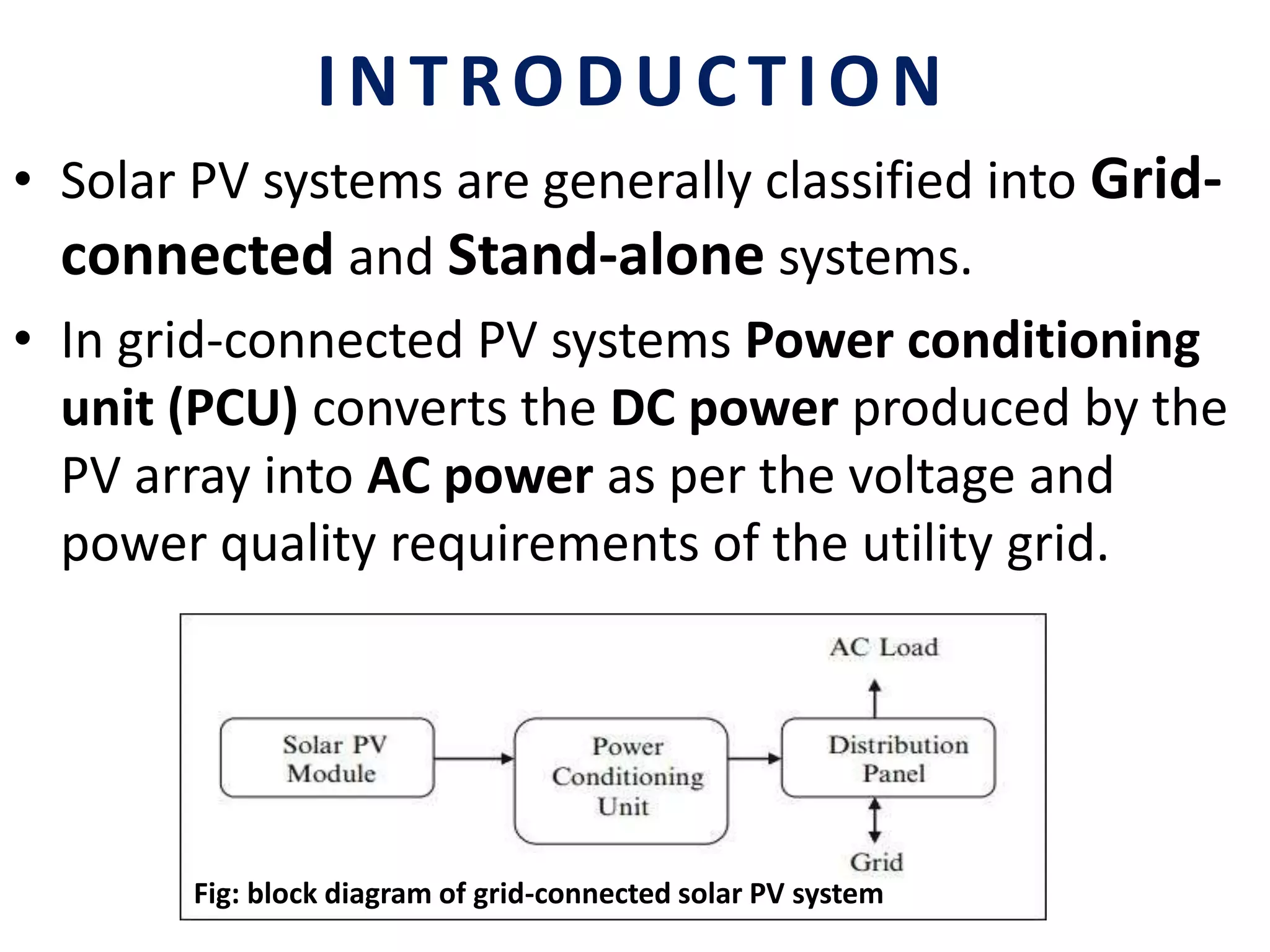 Grid-connected PV system | PPTX