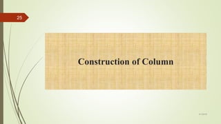 25
Construction of Column
4/1/2018
 