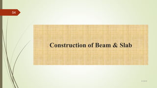 4/1/2018
54
Construction of Beam & Slab
 