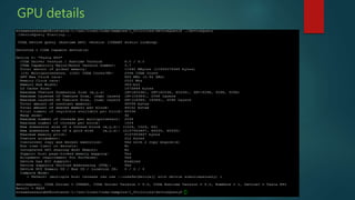 GPU details
 