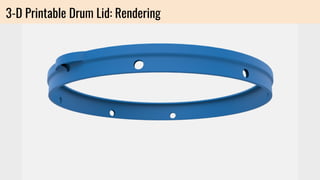 3-D Printable Drum Lid: Rendering
 