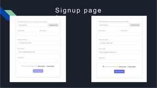 Signup page
ﬁx
 